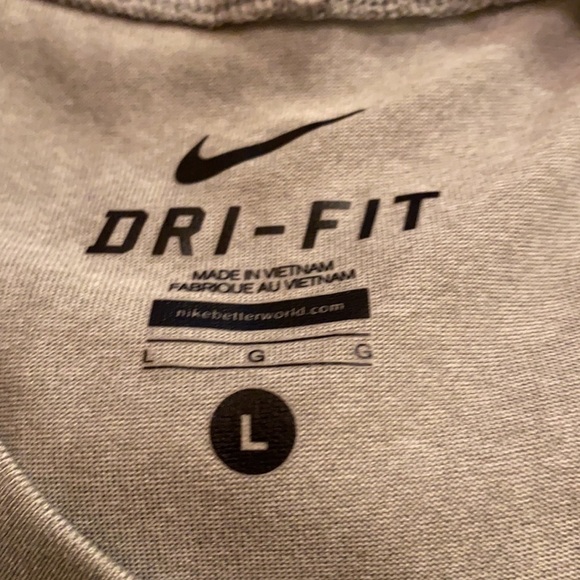 Nike Dri-Fit Gray Athletics Men’s Top - Picture 4 of 5
